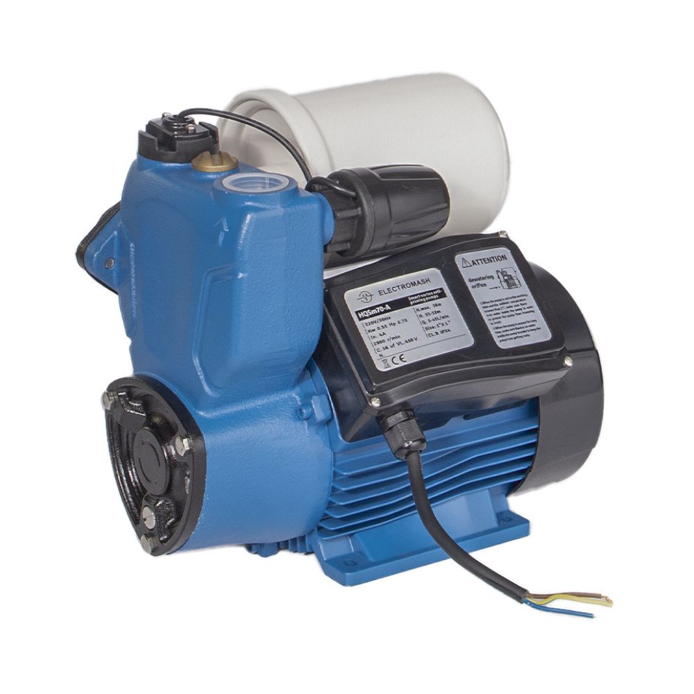 Mini hydroforové čerpadlo Electromash HQSM 60, výkon 0,37 kW, výtlačná výška 35 m, prietok 2100 l/h | Elektrické čerpadlá na vodu | Vodné čerpadlá |