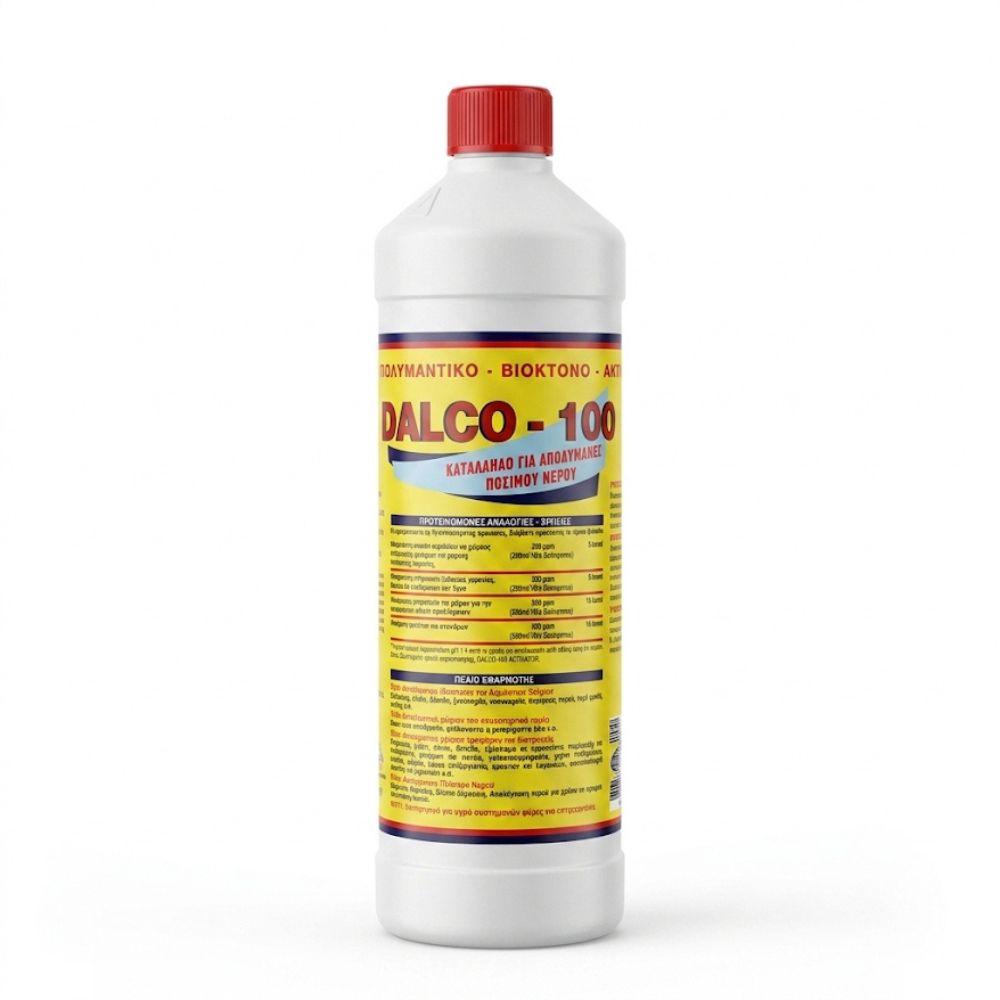 Dezinfekčný prostriedok na pitnú vodu a povrchy Dalco-100, 1 liter |  |  |